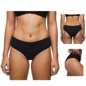 Prana NWT Upswell Bikini Bottom | Black |‎ Size Small Beach Booty Magic